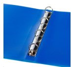 Classeur 4 anneaux plastifié Bruneau personnalisable A4 - Dos 2 cm couleurs assorties translucides