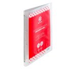 Classeur 4 anneaux plastifié Bruneau personnalisable A4 - Dos 2 cm couleurs assorties translucides