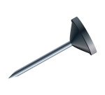 Boîte de 100 épingles à tête plate unie - Hauteur de pointe 8mm - 5mm de diamètre - Noir