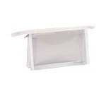 Trousse rectangulaire transparente avec paillettes