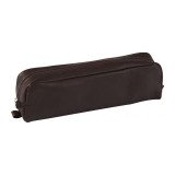 En_trousse rectangulaire cuir marron 