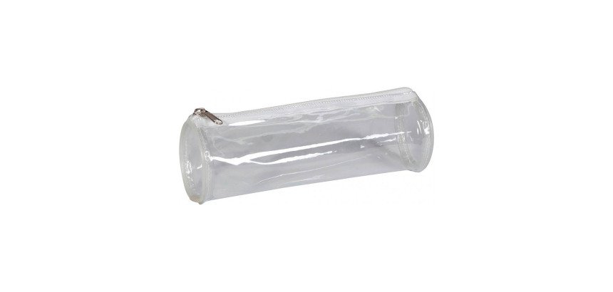 Trousse ronde transparente