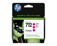 HP 712 Pack 3 cartouches couleurs séparées pour imprimante jet d'encre