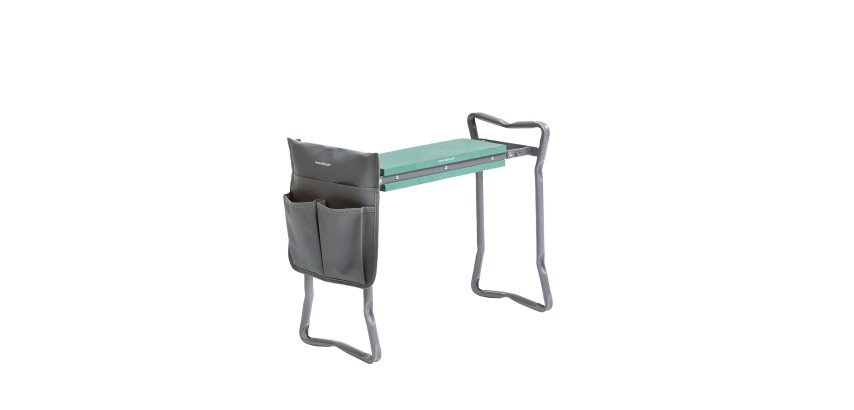 Banco de jardineria plegable con bolsa
