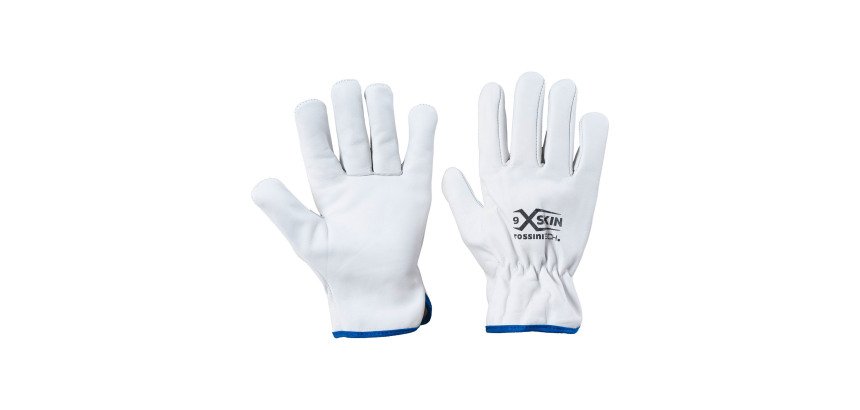 Guanti Rossini GGU201 in pelle fiore, 12 paia