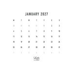 Conscious Calendario da tavolo mensile 2027