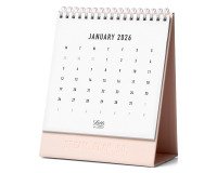 Conscious Calendario da tavolo Rosa Cipria 2026