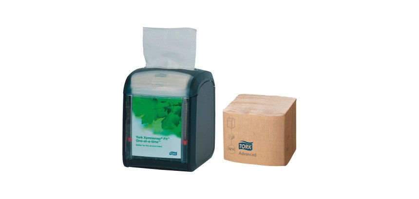 Servilletas naturales Tork N14 Advanced  - 36 paquetes + dispensador Expressnap Fit® GRATIS