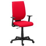 Chaise de bureau Webstar 2 - dossier haut accoudoirs fixes - mécanisme Contact permanent - pieds noirs