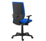 Chaise de bureau NAO tissu - dossier réglable en hauteur - avec ou sans accoudoirs - Mécanisme Synchrone ou Contact permanent - Pieds noirs