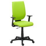 Chaise de bureau Webstar 2 - dossier haut accoudoirs fixes - mécanisme Contact permanent - pieds noirs