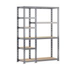 Rayonnage MODULO - Module 2 étagères - 10 plateaux