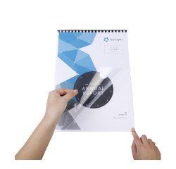 Doos van 100 plastic spiraal inbindruggen 6 mm - A4 - Zwart