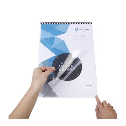 Baguette reliure anneaux plastique 12 mm Exacompta - Boîte de 25
