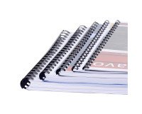 Plastic ring binding rods 20 mm Exacompta black - Box of 100