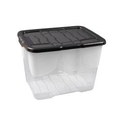 Caja de almacenamiento apilable de plástico CEP Curve de 24 L