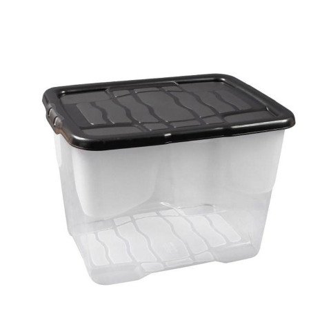 Caja de almacenamiento apilable de plástico CEP Curve de 24 L