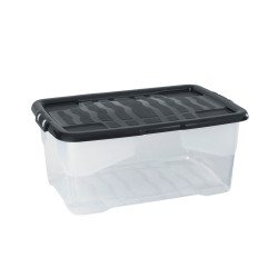 Caja de almacenamiento apilable de plástico CEP Curve de 42 L
