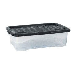 Caja de almacenamiento apilable de plástico CEP Curve de 30 L