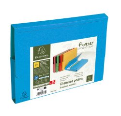 Paquete de 25 Subcarpetas canguro Forever® 290 g/m2 Exacompta - Colores surtidos