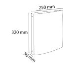 Classeur 4 anneaux plastifié Exacompta Chromaline A4 - Dos de 3 cm - Coloris assortis