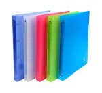 Classeur 4 anneaux plastifié Exacompta Chromaline A4 - Dos de 3 cm - Coloris assortis