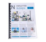 Baguette reliure anneaux plastique 16 mm Exacompta  noir - Boîte de 25