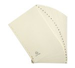 Intercalaire A4 carte lustrée Exacompta 26 onglets alphabétiques ivoire - 1 jeu