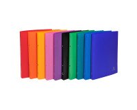 Classeur à levier plastifié Exacompta Opak A4 - Dos 2 cm couleurs assorties