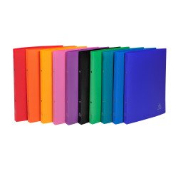 Classeur à levier plastifié Exacompta Opak A4 - Dos 2 cm couleurs assorties
