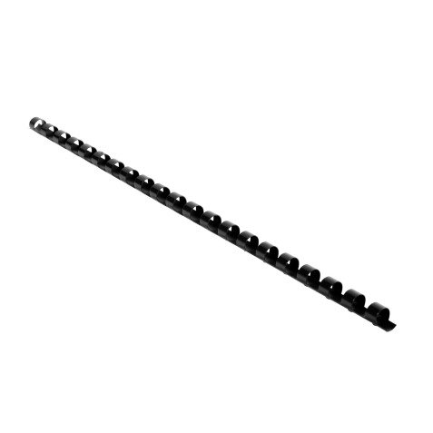 Baguette reliure anneaux plastique 8 mm Exacompta  noir - Boîte de 25