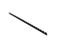 Baguette reliure anneaux plastique 8 mm Exacompta  noir - Boîte de 25