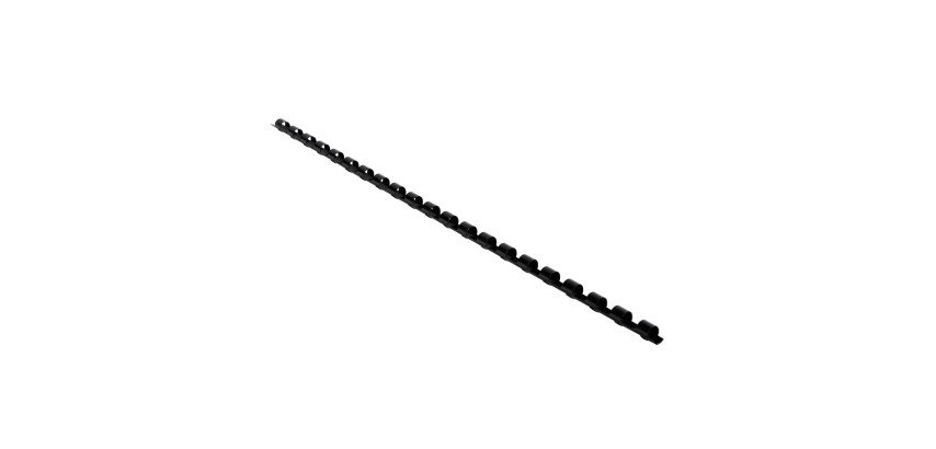 Baguette reliure anneaux plastique 6 mm Exacompta blanc - Boîte de 100