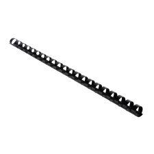 Baguette reliure anneaux plastique 12 mm Exacompta noir - Boîte de 25