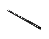 Baguette reliure anneaux plastique 12 mm Exacompta noir - Boîte de 25