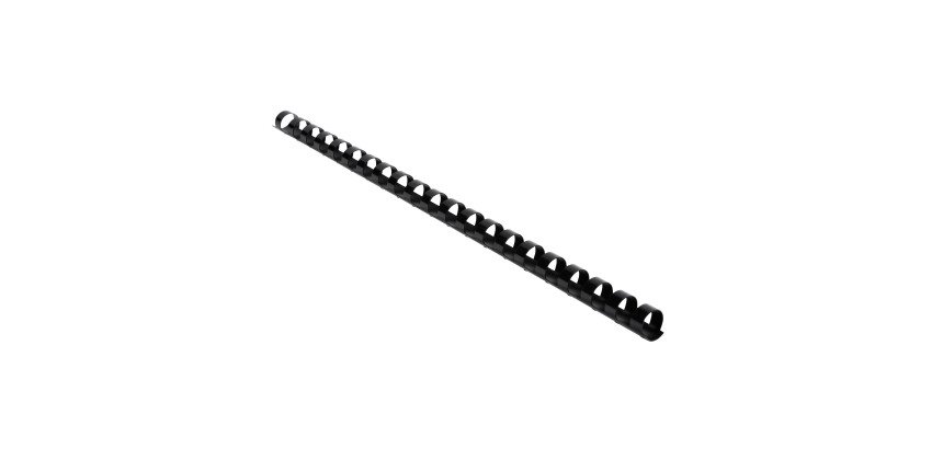Baguette reliure anneaux plastique 12 mm Exacompta noir - Boîte de 25