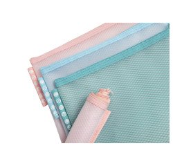 Storage pouches with zip A5 Exacompta Chromaline assorted colors