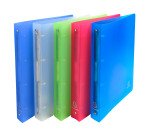 Classeur 4 anneaux plastifié Exacompta Chromaline A4+ Dos 4 cm couleurs assorties