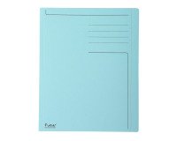 Hard folder with offset edge Forever® 280g/m2 with printing - 24 x 32 cm - Light blue - Pack of 100