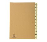 Trieur carte Exacompta Forever alphabétique 24 divisions brun