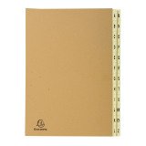 Trieur carte Exacompta Forever alphabétique 24 divisions brun