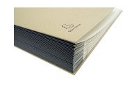 File Expanding Multipart Fle A4 Recyled A-Z Brown - Brown kraft