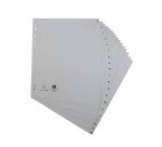 Intercalaire A4+ polypropylène Exacompta Forever 20 onglets alphabétiques gris - 1 jeu