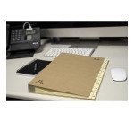 Trieur carte Exacompta Forever alphabétique 24 divisions brun