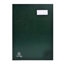 Signature book expanding spine Direction - 12 compartments - A4 - Green