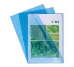 Plastic corner shirt Exacompta A4 PVC 13/100 transparent - Pack of 10