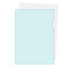 Plastic corner shirt Exacompta A4 PVC 13/100 transparent - Pack of 10
