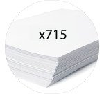 Classeur à levier cartonné Exacompta A4 - Dos 8 cm - Gris