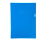 Chemise coin plastique Exacompta  A4 PVC 13/100e transparente - Paquet de 10