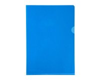 Chemise coin plastique Exacompta  A4 PVC 13/100e transparente - Paquet de 10